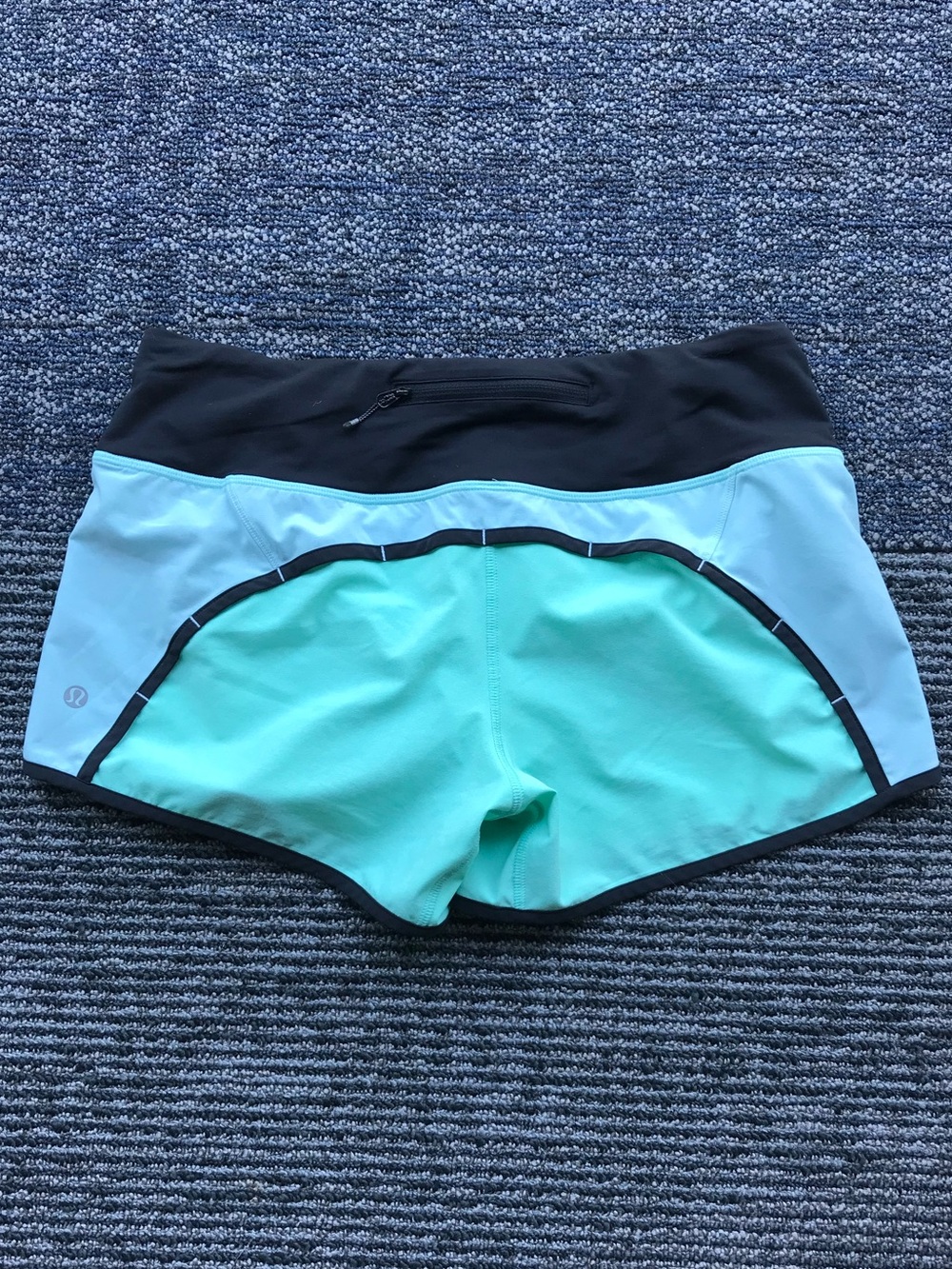 lululemon athletica Mint & Aqua Athletic Running Shorts